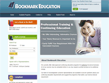 Tablet Screenshot of bookmarkeducation.com